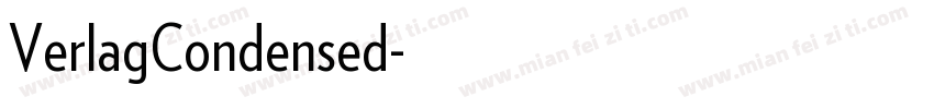 VerlagCondensed字体转换