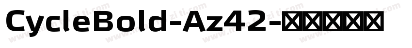 CycleBold-Az42字体转换