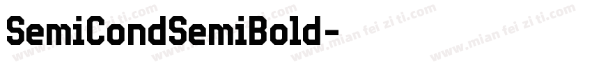 SemiCondSemiBold字体转换