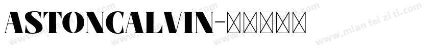 ASTONCALVIN字体转换