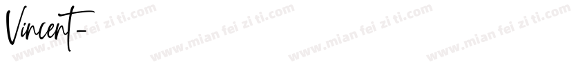 Vincent字体转换