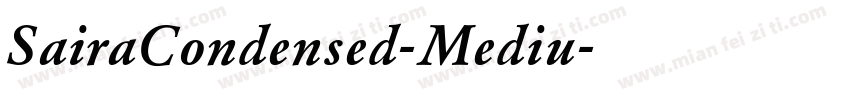 SairaCondensed-Mediu字体转换