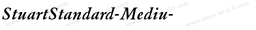 StuartStandard-Mediu字体转换