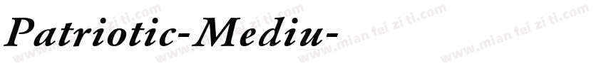 Patriotic-Mediu字体转换