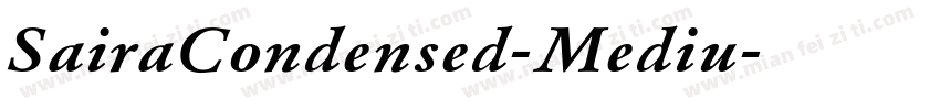 SairaCondensed-Mediu字体转换