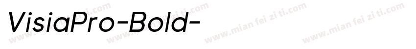 VisiaPro-Bold字体转换