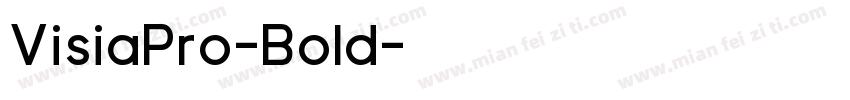 VisiaPro-Bold字体转换