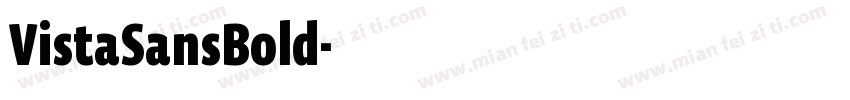 VistaSansBold字体转换