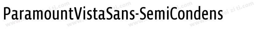 ParamountVistaSans-SemiCondensedReg字体转换