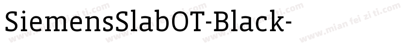 SiemensSlabOT-Black字体转换