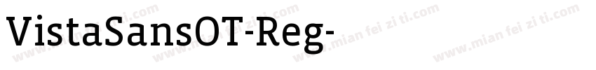 VistaSansOT-Reg字体转换