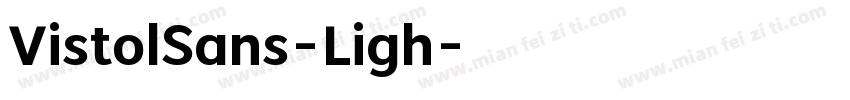 VistolSans-Ligh字体转换