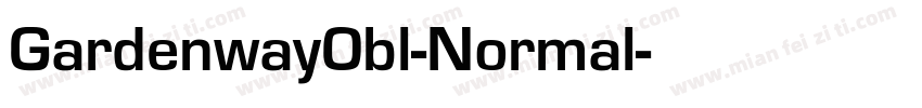 GardenwayObl-Normal字体转换