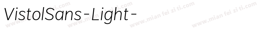 VistolSans-Light字体转换
