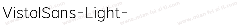 VistolSans-Light字体转换