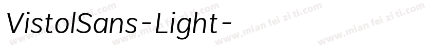 VistolSans-Light字体转换