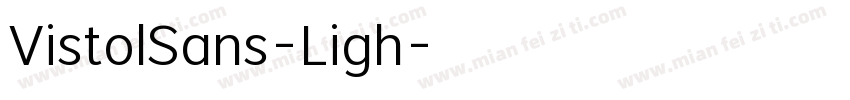 VistolSans-Ligh字体转换