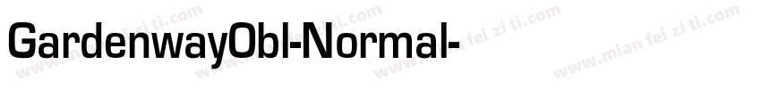 GardenwayObl-Normal字体转换