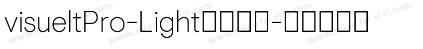 visueltPro-Light字体下载字体转换