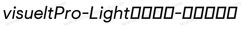 visueltPro-Light字体下载字体转换