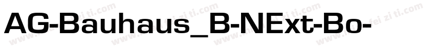 AG-Bauhaus_B-NExt-Bo字体转换