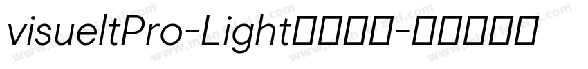 visueltPro-Light字体下载字体转换
