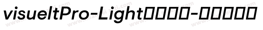 visueltPro-Light字体下载字体转换
