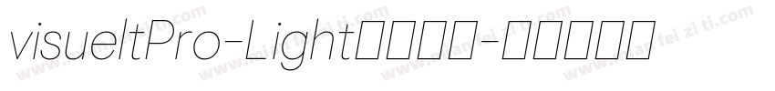 visueltPro-Light字体下载字体转换