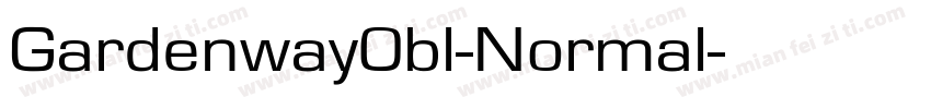 GardenwayObl-Normal字体转换