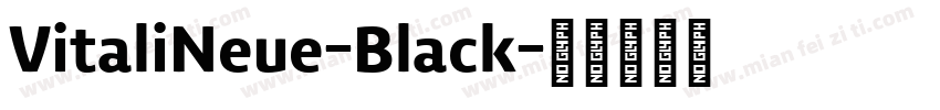 VitaliNeue-Black字体转换
