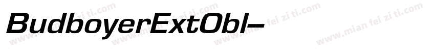 BudboyerExtObl-字体转换