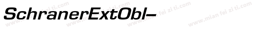SchranerExtObl-字体转换