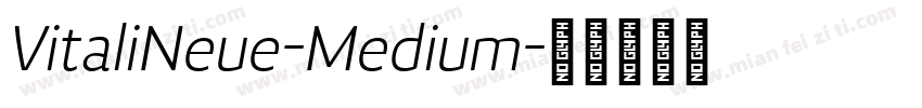 VitaliNeue-Medium字体转换