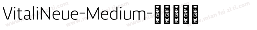 VitaliNeue-Medium字体转换