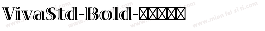VivaStd-Bold字体转换
