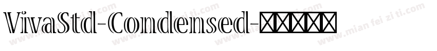 VivaStd-Condensed字体转换