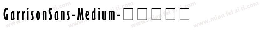GarrisonSans-Medium字体转换