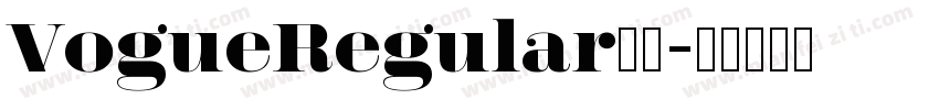 VogueRegular字体字体转换