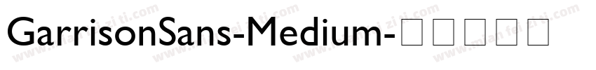 GarrisonSans-Medium字体转换