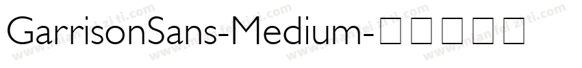 GarrisonSans-Medium字体转换
