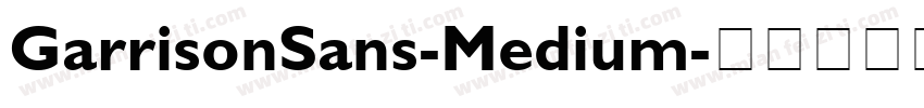 GarrisonSans-Medium字体转换