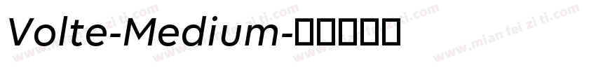 Volte-Medium字体转换