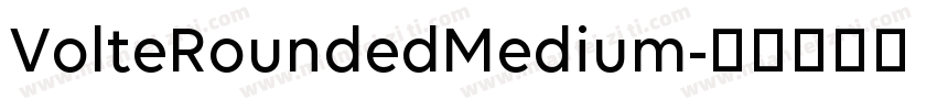 VolteRoundedMedium字体转换