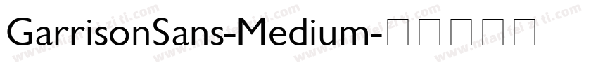 GarrisonSans-Medium字体转换