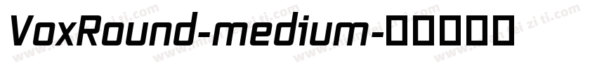 VoxRound-medium字体转换