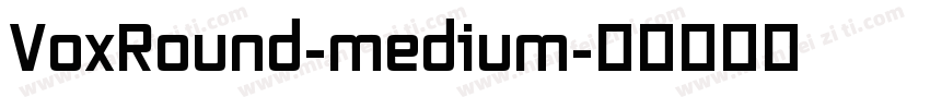 VoxRound-medium字体转换