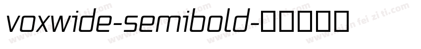 voxwide-semibold字体转换