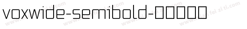 voxwide-semibold字体转换
