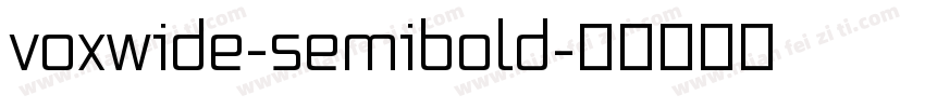 voxwide-semibold字体转换