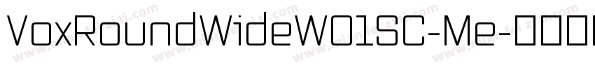 VoxRoundWideW01SC-Me字体转换